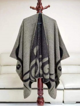 Soft Abstract Patterned Shawl